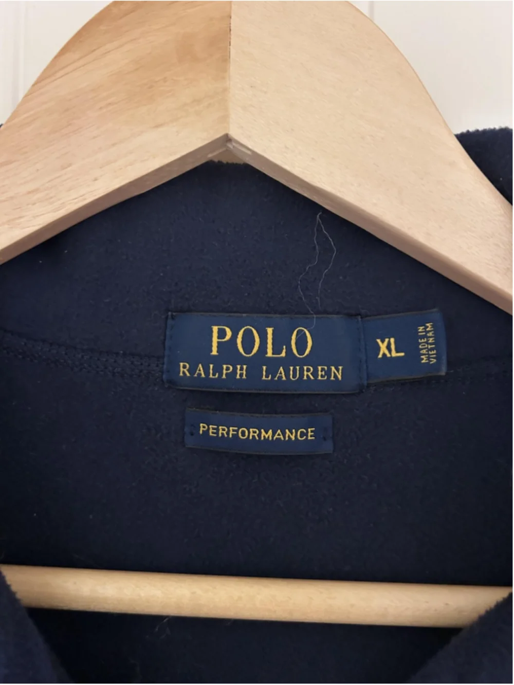 Polo Ralph Lauren Sweatshirt Mens XL Blue 1/4 Zip Fleece Mock Neck Pony Logo